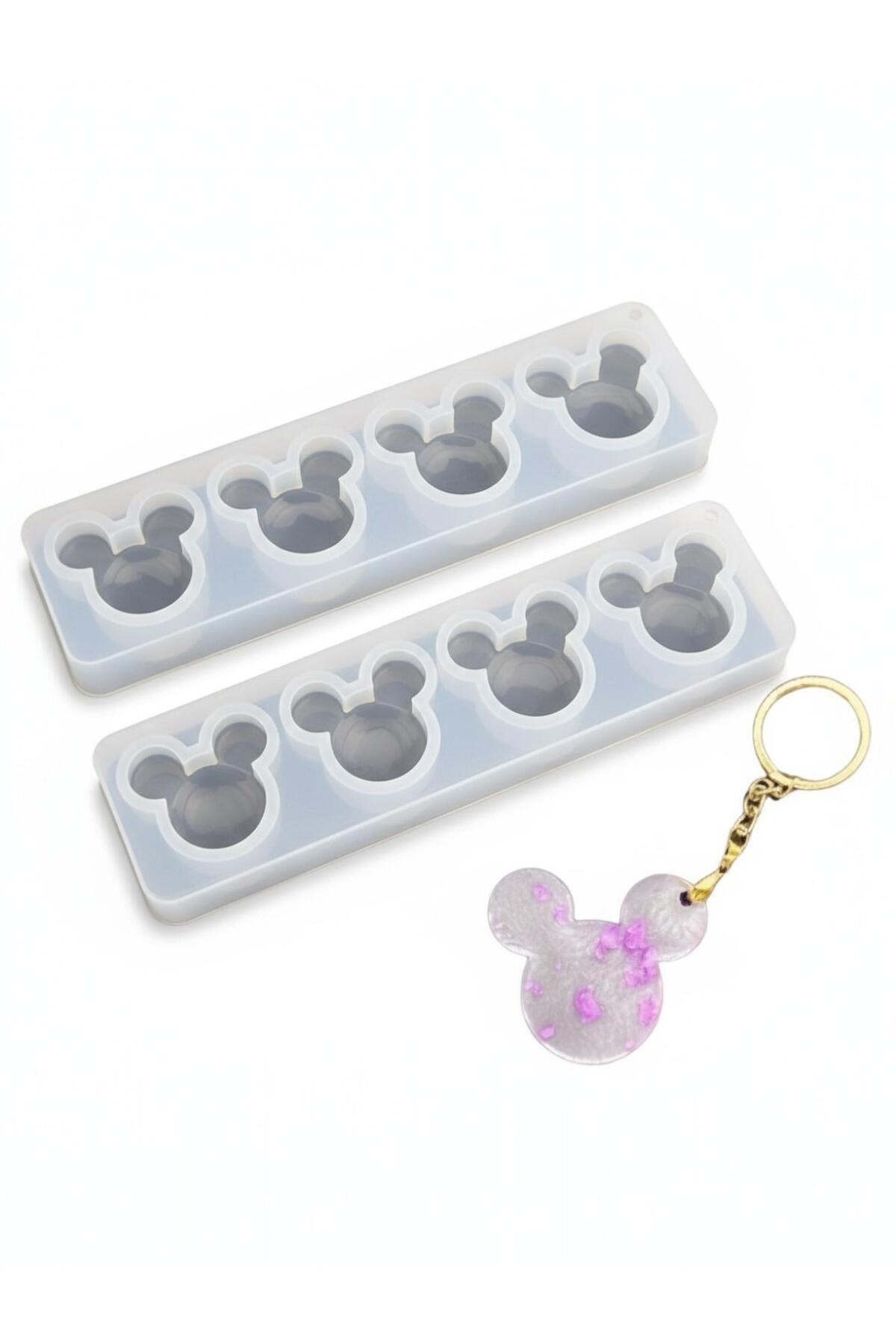 4 lü Mickey Anahtarlık Kalıbı
