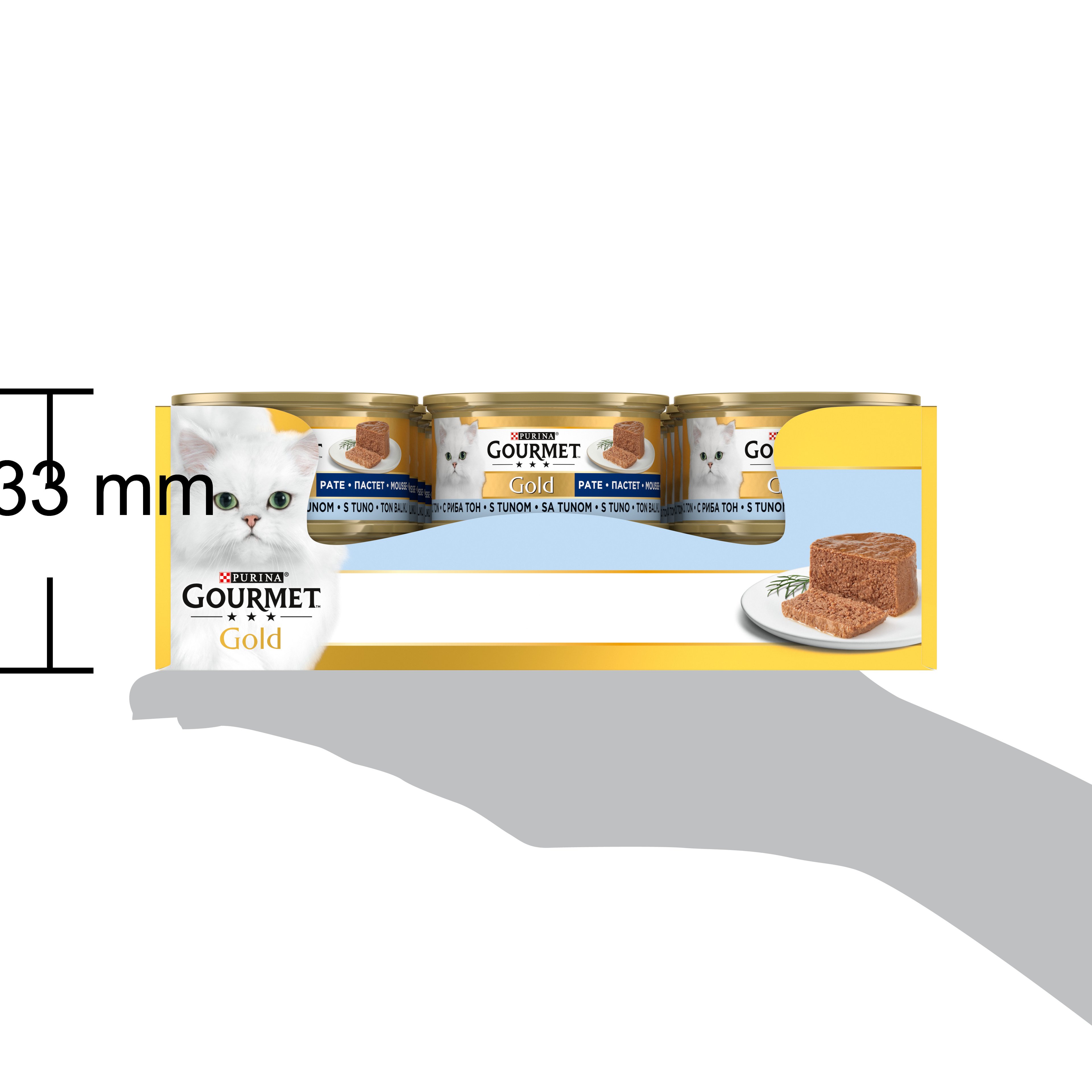 Gourmet Gold Kıyılmış Ton Balıklı Kedi Konservesi 85grx24Ad