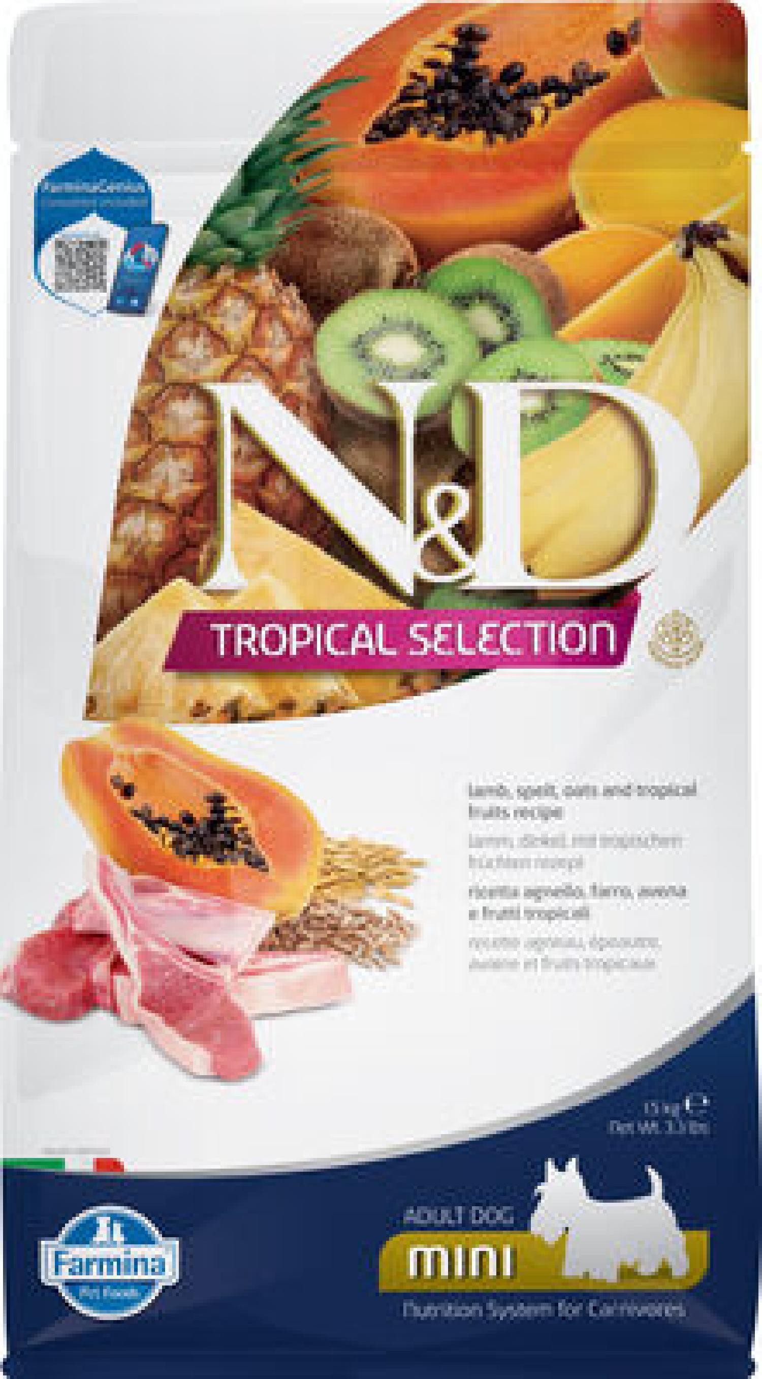N&D DOG TROPICAL SELECTION LAMB ADULT MINI 1,5 kg