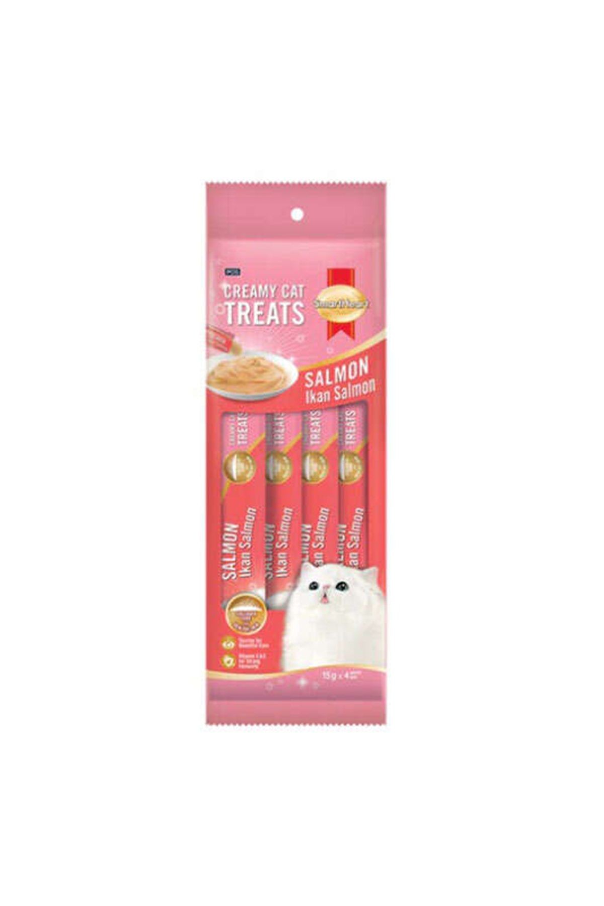 Smart Heart Somonlu Krema Kedi Ödülü 4x15 Gr