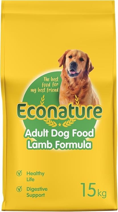 Econature Yetişkin Kuru Köpek Maması (Adult Dog) Sarı Ambalaj Kuzu Etli 15KG