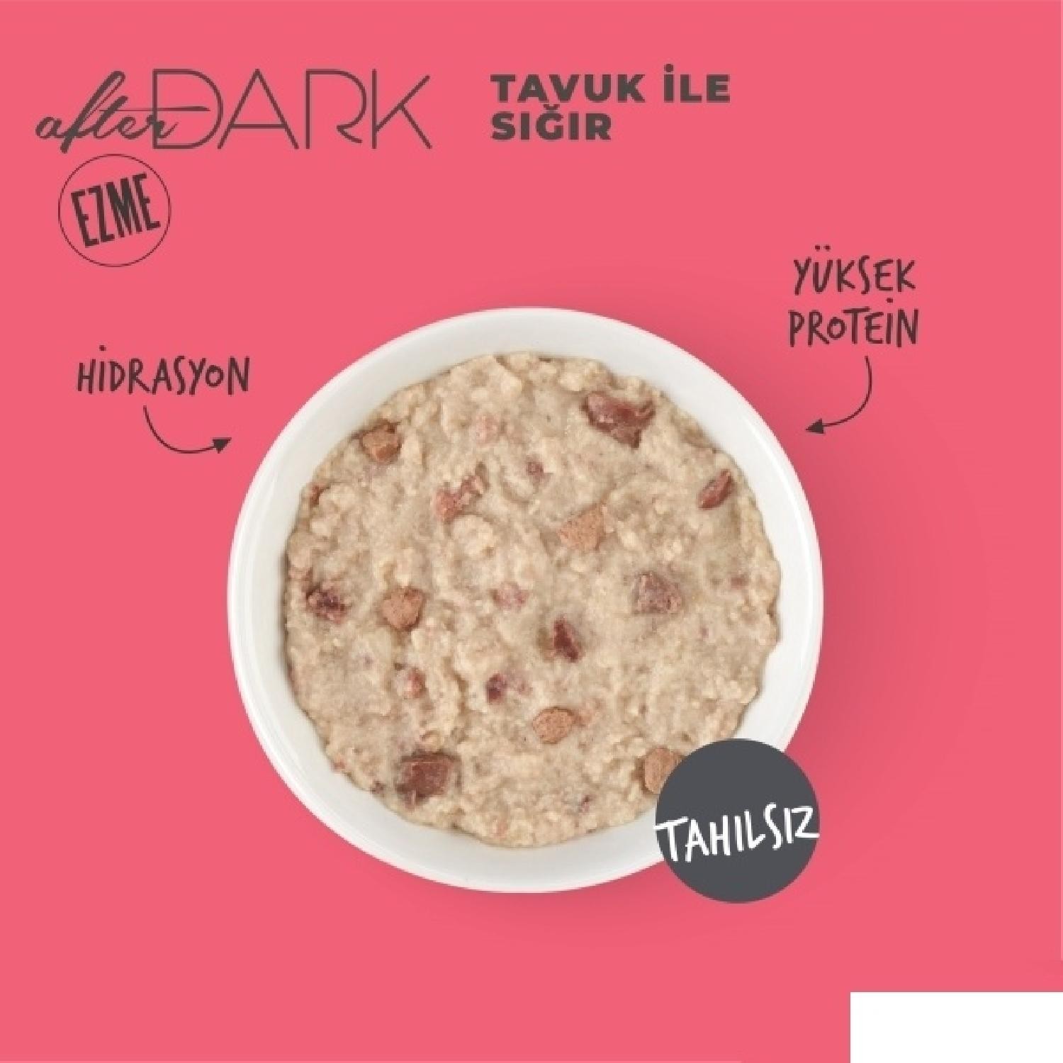 Schesir After Dark Tavuk ile Sığır Et Suyunda Yetişkin Kedi Konservesi 80g