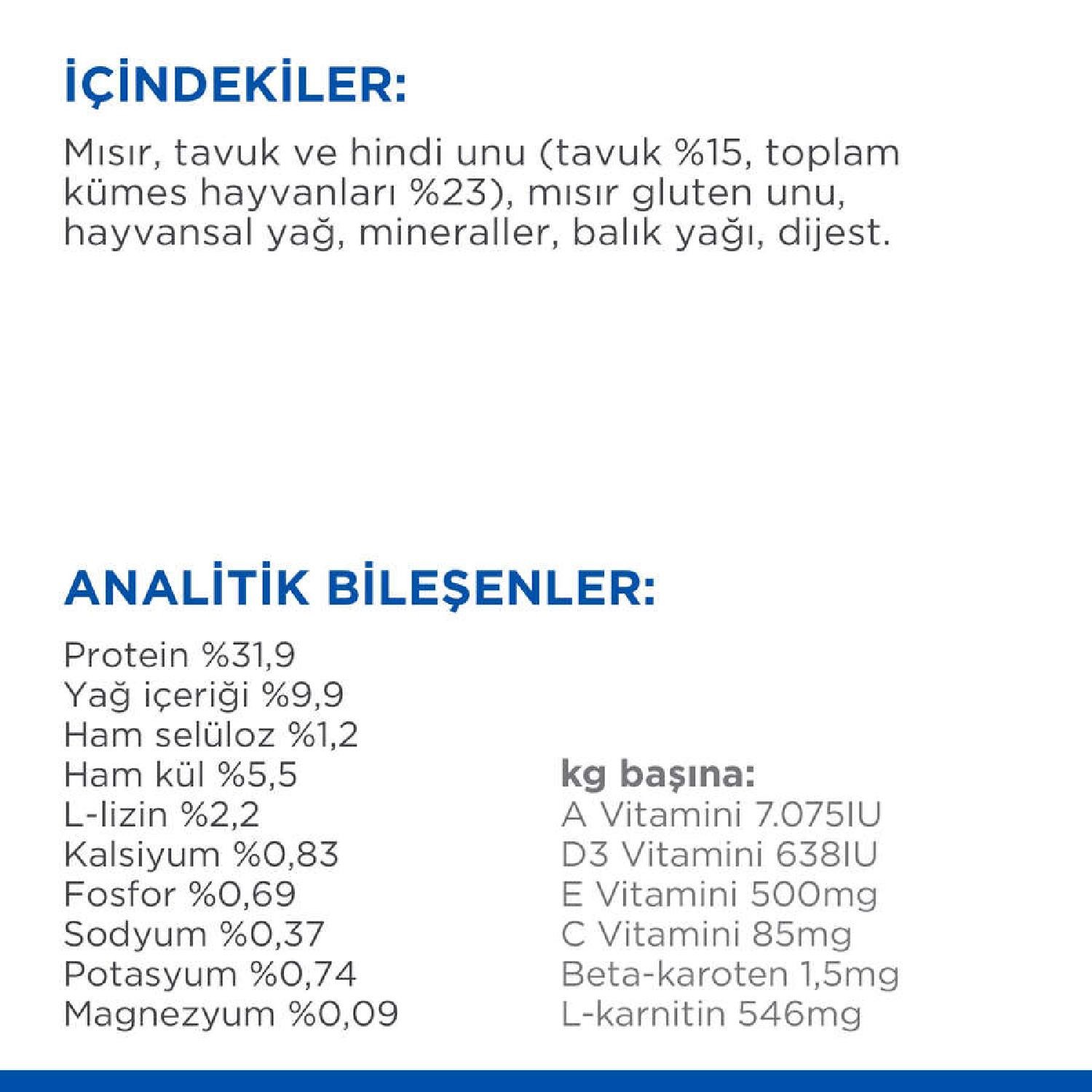 Hill's SP Tavuklu Kısırlaştırılmış Yetişkin Kedi Maması 3KG