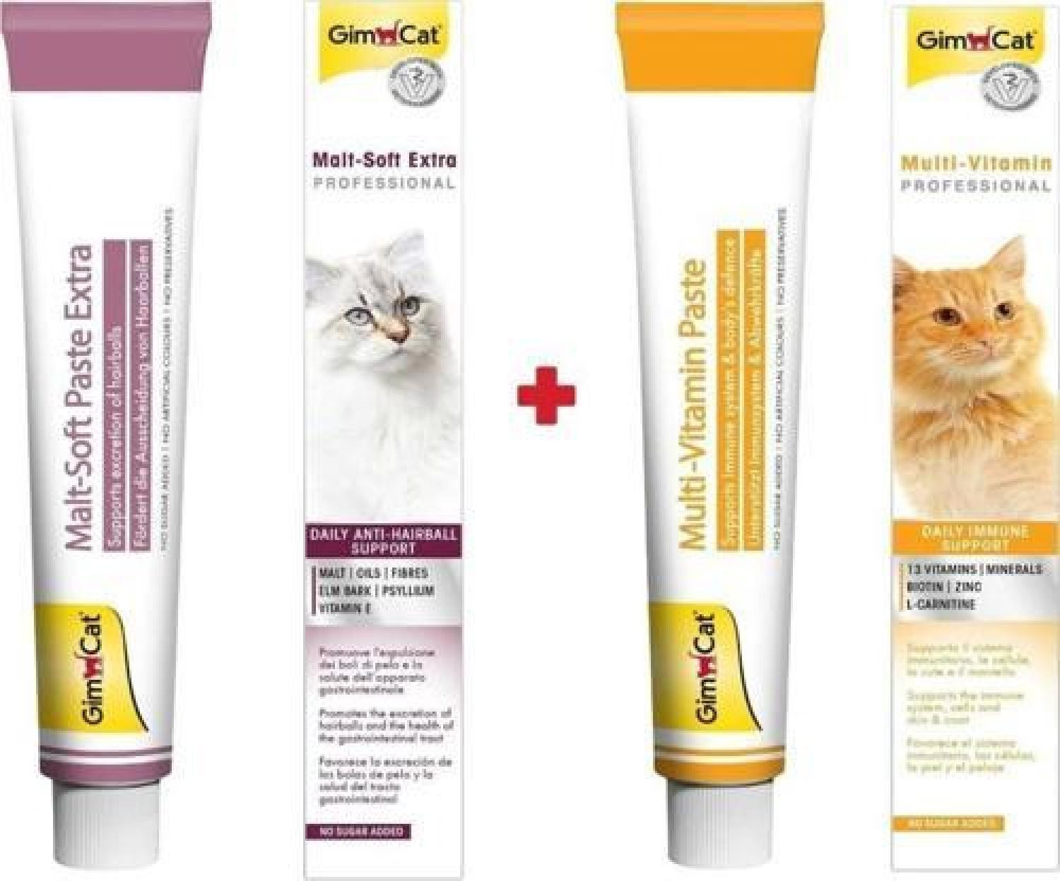 Gimcat Kedi Macunu Malt 100gr + Multivitamin 100gr 2'li Set