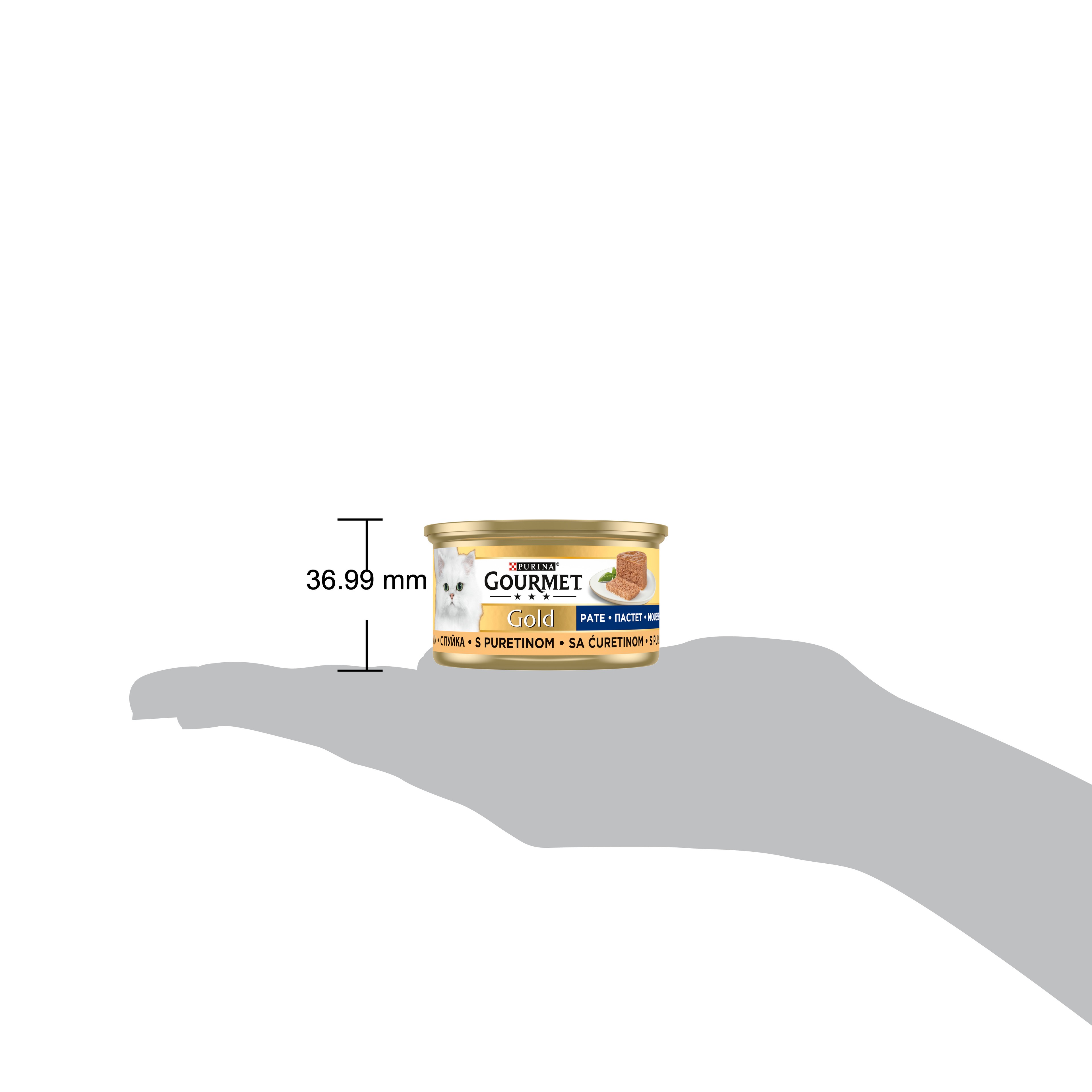 Gourmet Gold Kıyılmış Hindili Kedi Konservesi 85grX24Ad
