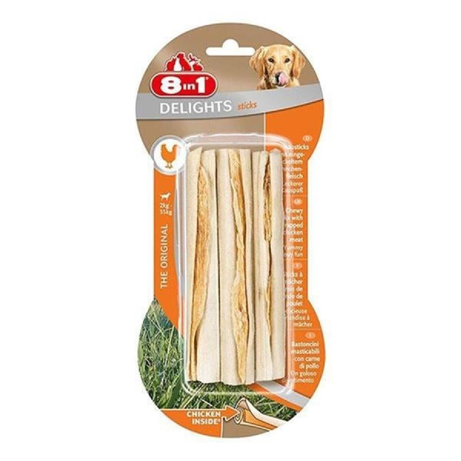 8IN1 Delights Çubuk Köpek Ödül Kemiği Tavuklu - 75GR