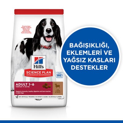 Hill's SP Kuzulu ve Pirinçli Orta Irk Yetişkin Köpek Maması 2.5KG
