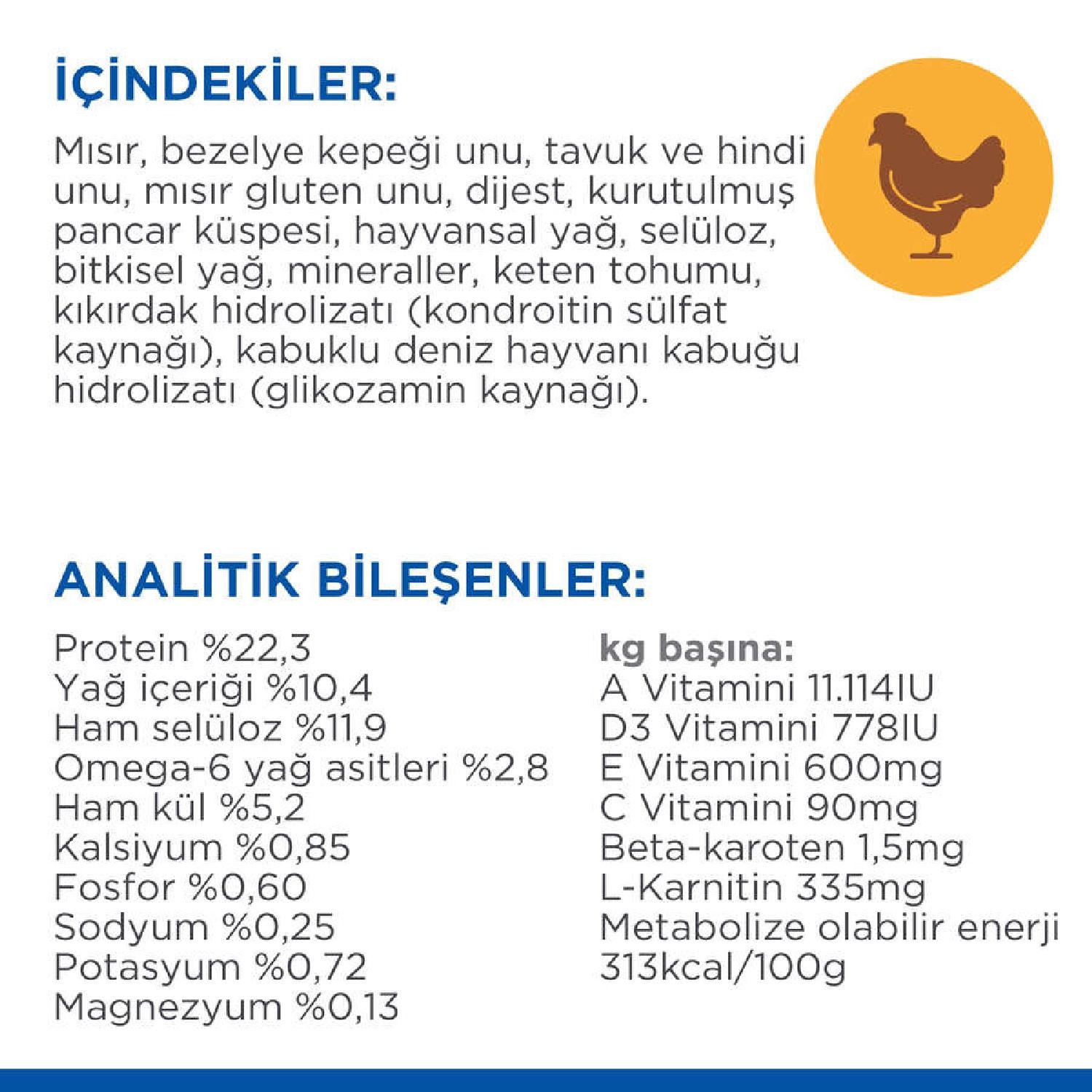 Hill's SP Light Tavuklu Büyük Irk Yetişkin Köpek Maması 14KG