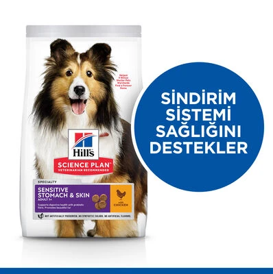 Hill's SP Mide ve Deri Hassasiyeti Tavuklu Orta ve Büyük Irk Yetişkin Köpek Maması 2.5KG
