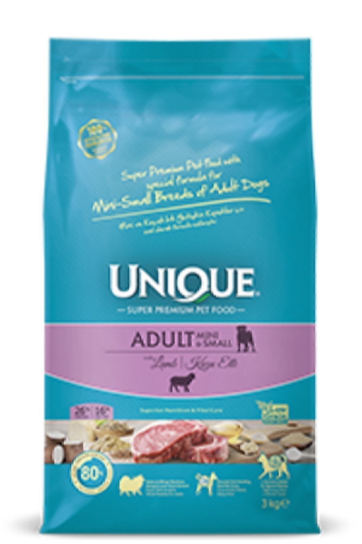 Küçük Irk Yetişkin Kuzu Etli Kuru Köpek Maması -3 Kg