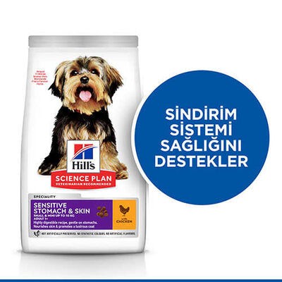 Hill's SP Mide ve Deri Hassasiyeti Tavuklu Küçük ve Mini Irk Yetişkin Köpek Maması 1.5KG