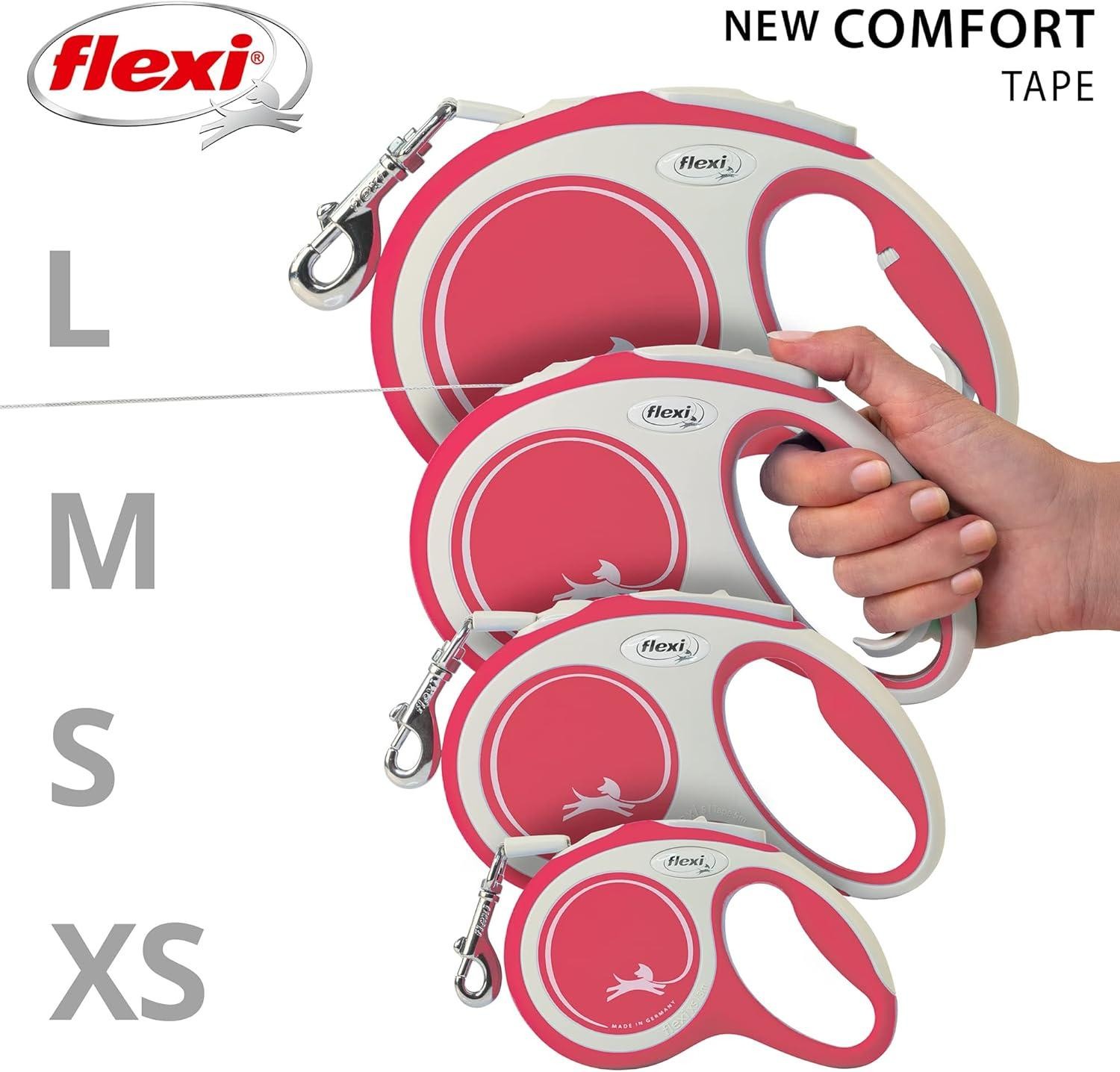 Flexi New Comfort M Beden 5MT Şerit Tasma - Kırmızı