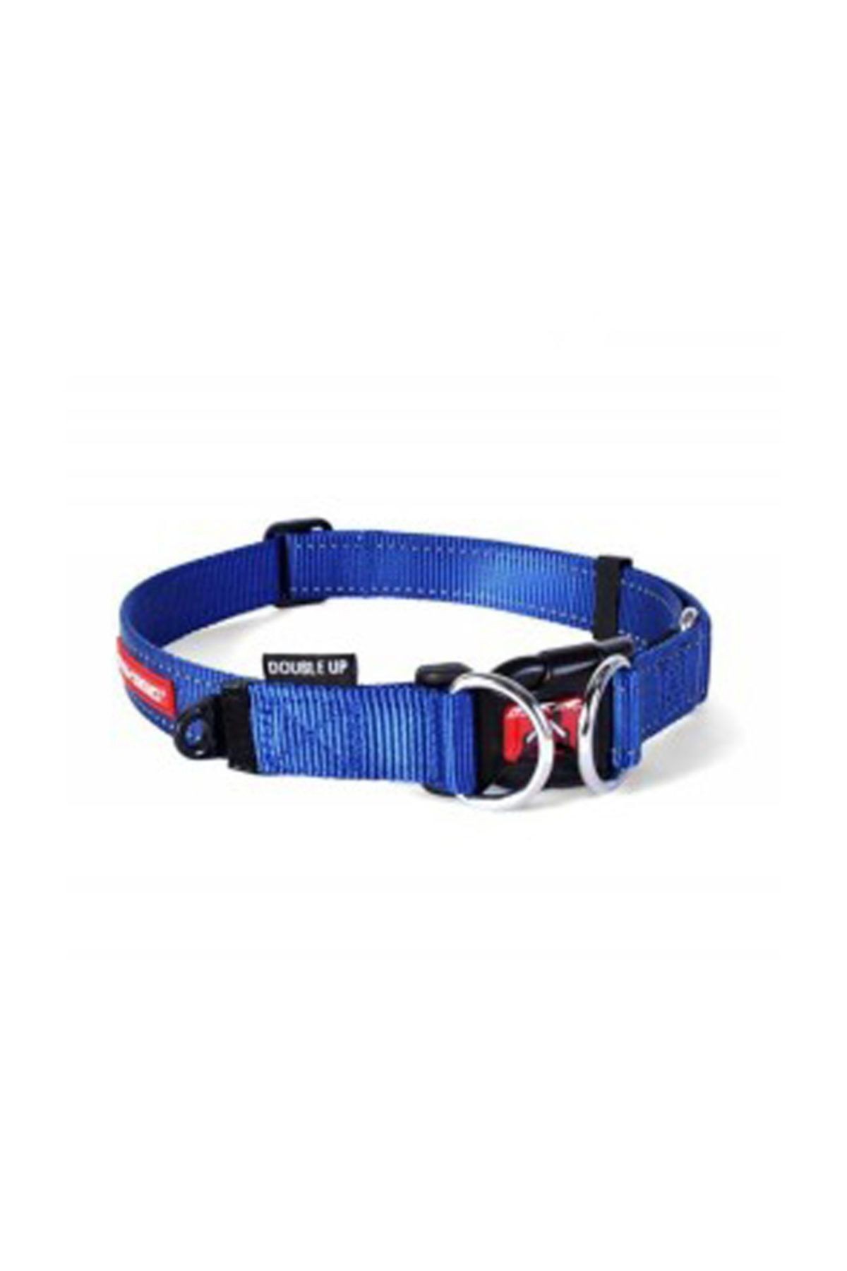 Double Up Çift Halkalı Köpek Boyun Tasması Large Mavi