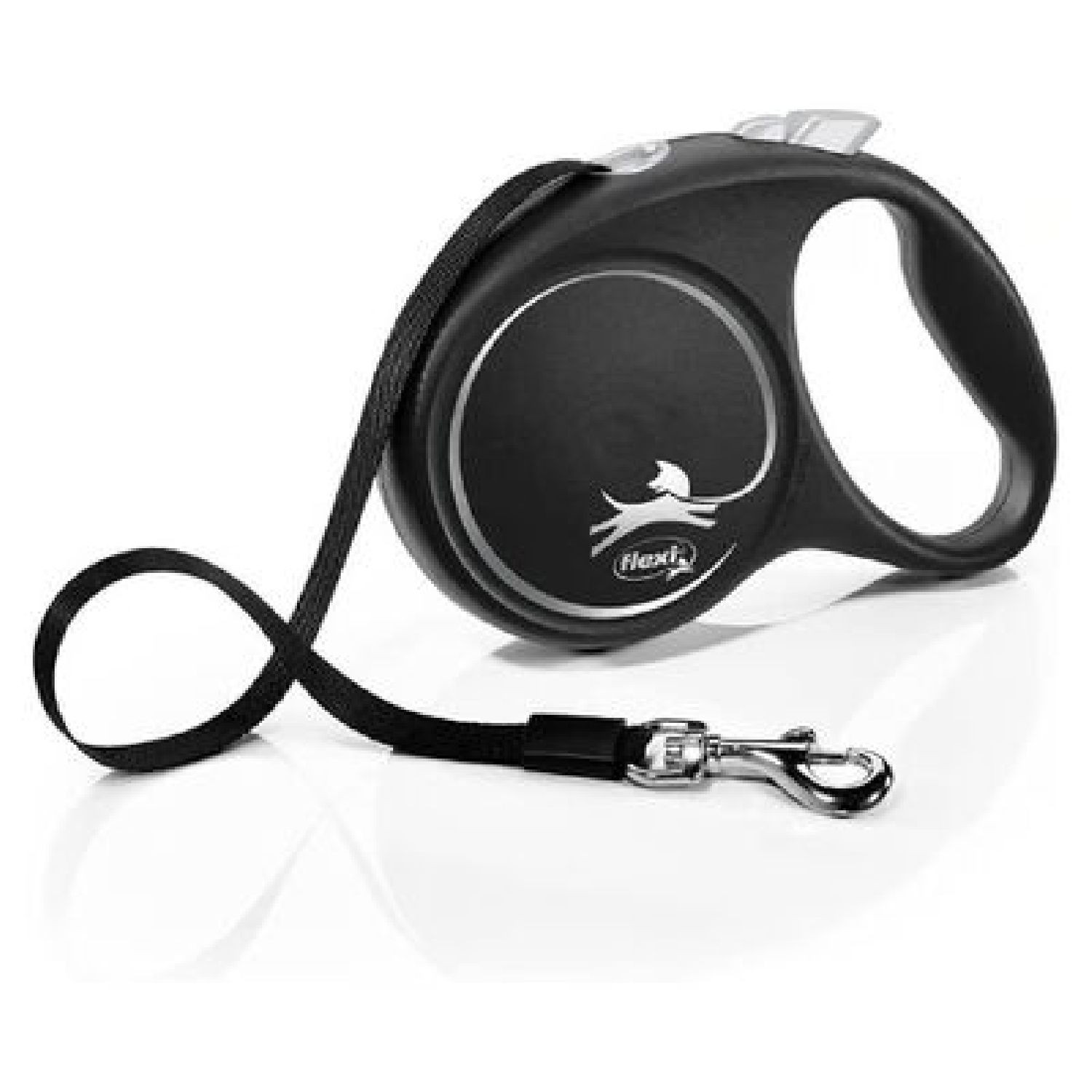 Flexi Black Design M Beden 5MT Şerit Tasma - Siyah