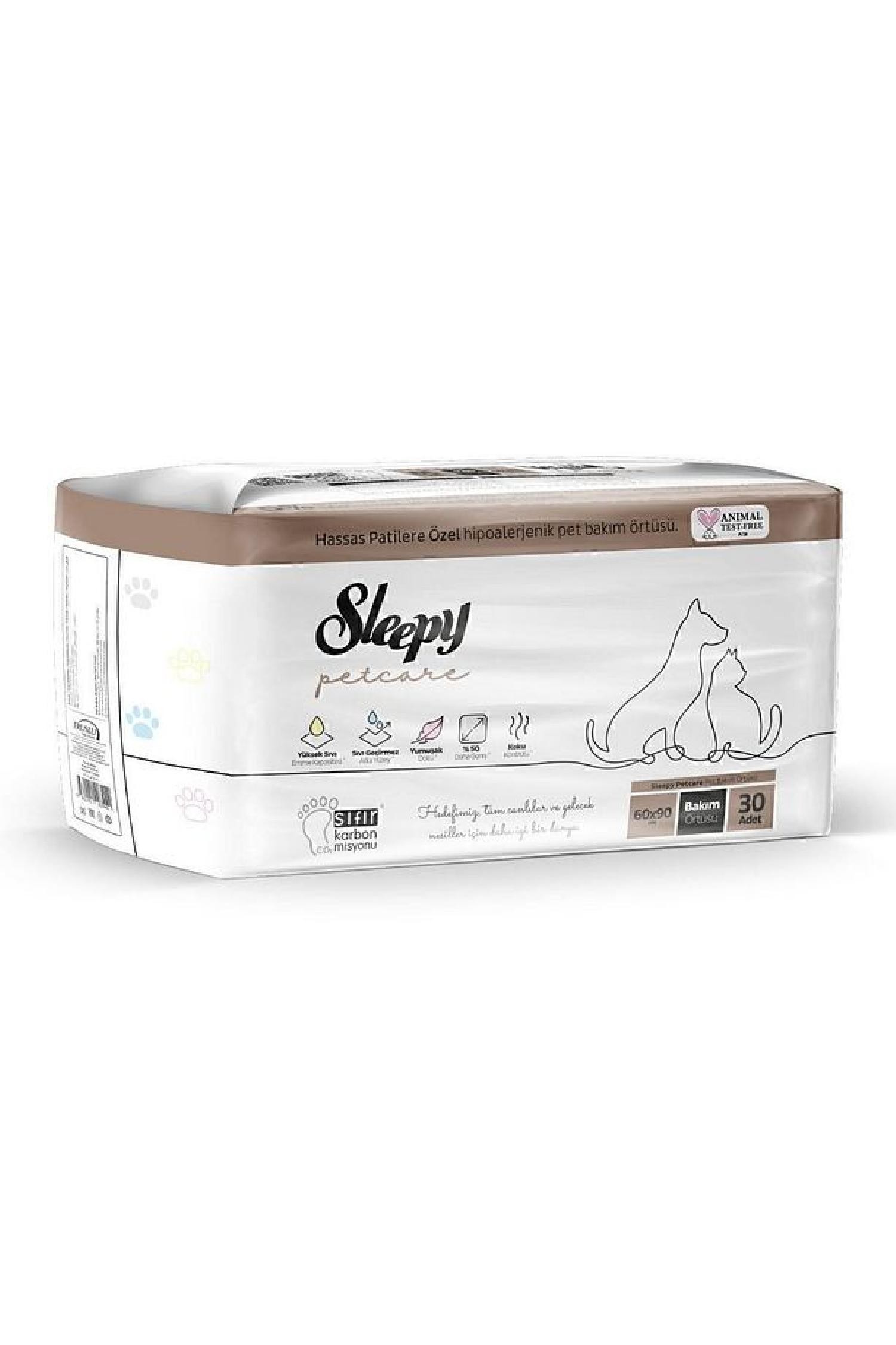 SLEEPY PETCARE PET BAKIM ÖRTÜSÜ 30'lu x 2 ADET