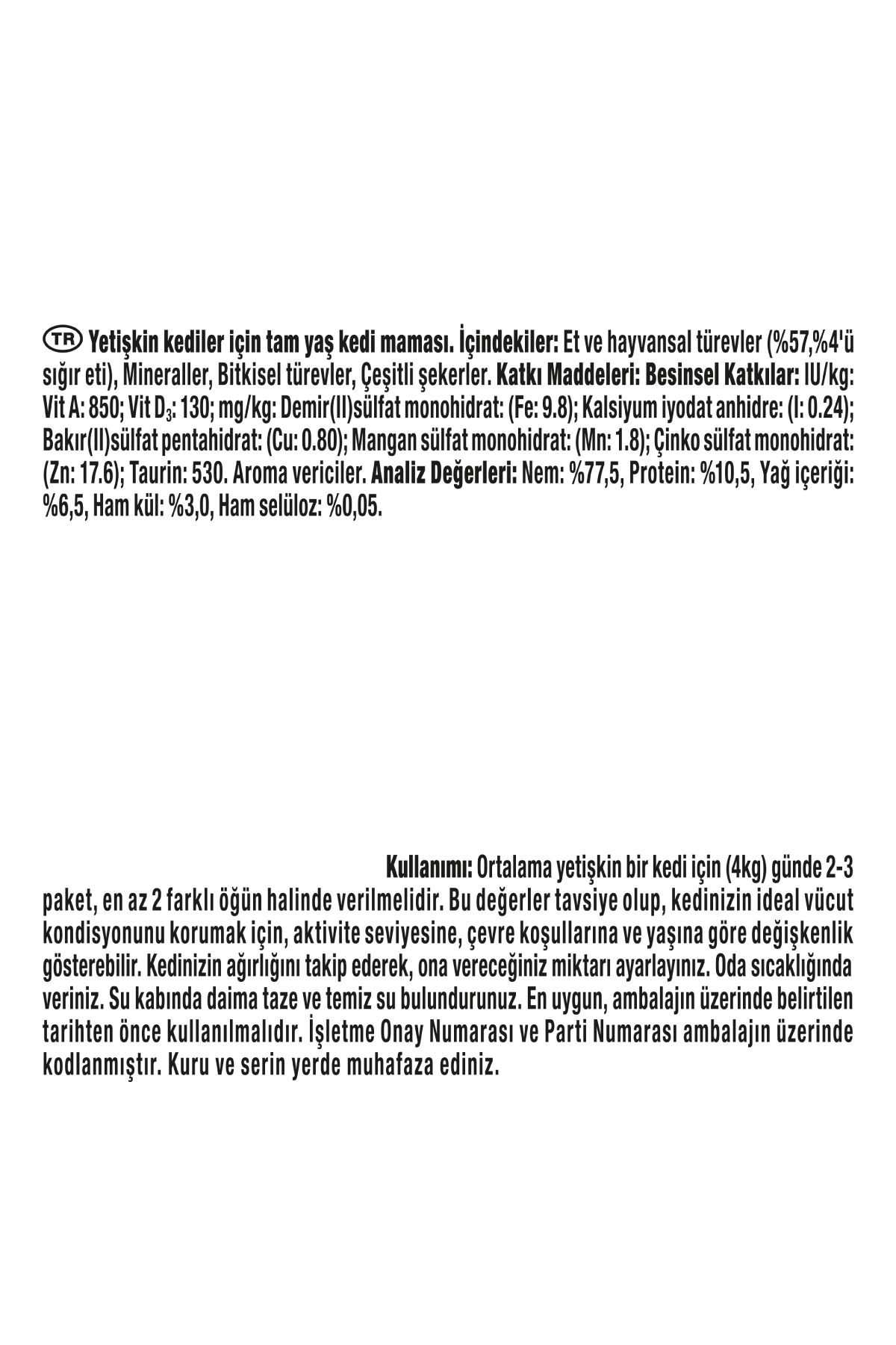Gold Parça Etli Ve Soslu Sığır Etli Konserve Kedi Maması 85 gr X 24 Adet*