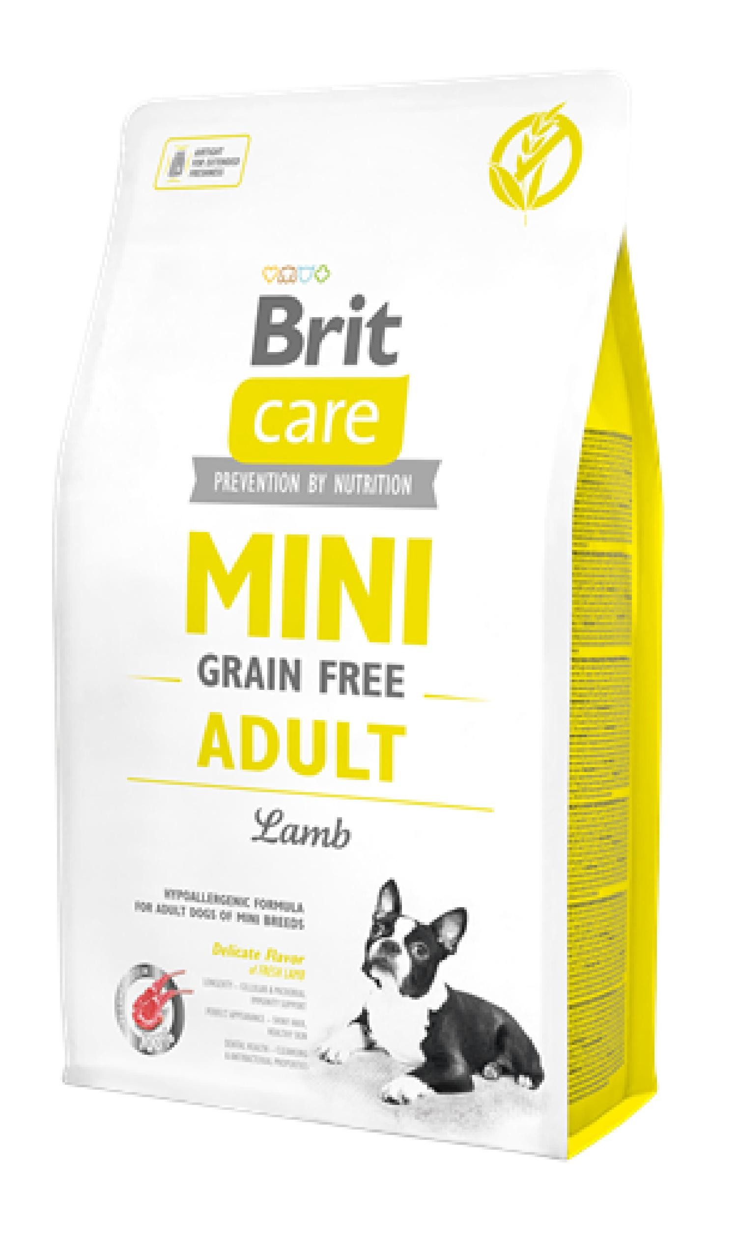 Brit Care Mini Irk Yetişkin Köpekler İçin, Tahılsız, Hipoalerjenik Kuzu Etli Kuru Mama 7 kg