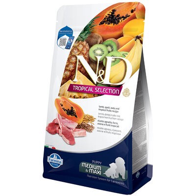 N&D DOG TROPICAL SELECTION LAMB PUPPY MED/MAX 10 kg