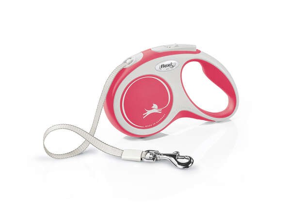 Flexi New Comfort S Beden Kırmızı 5MT Şerit Tasma