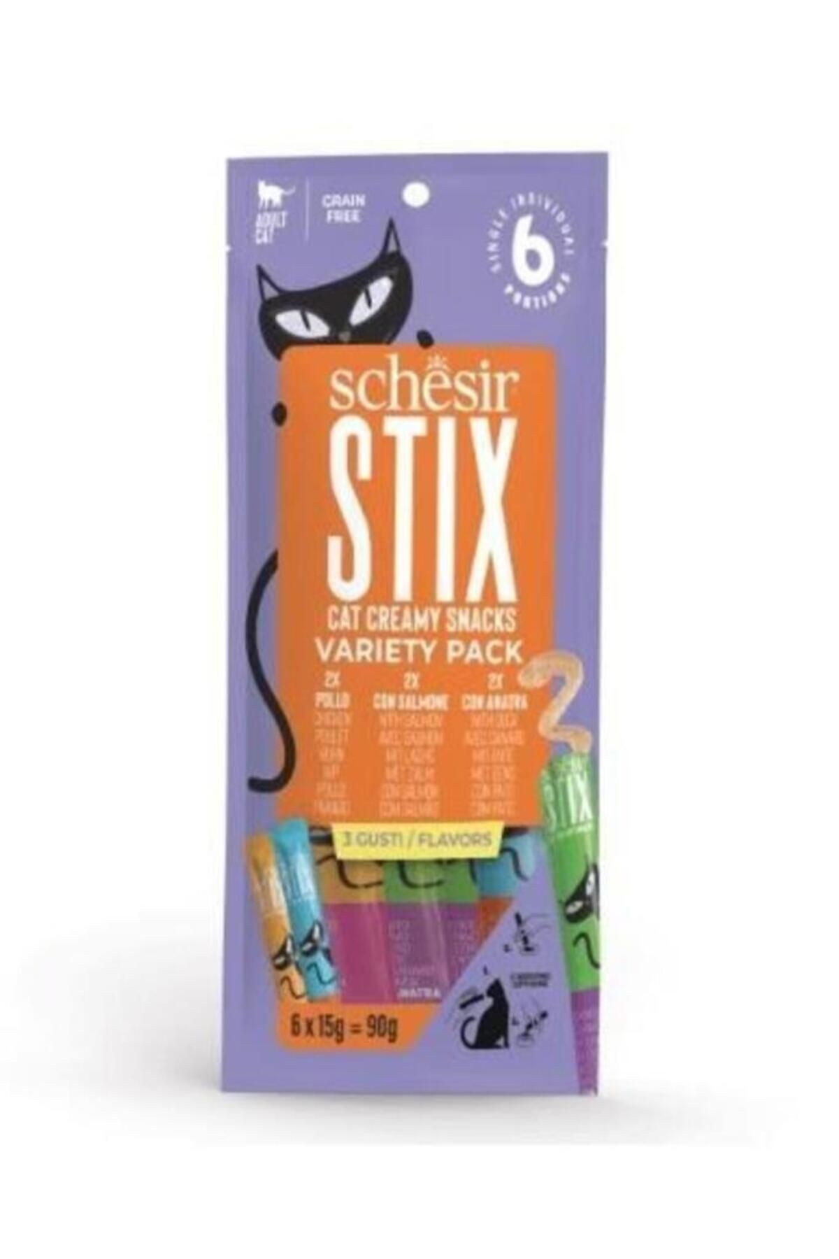 Cat Stick Karışık Lezzetli Sıvı Kedi Ödül Maması 6 Adet 15 gr