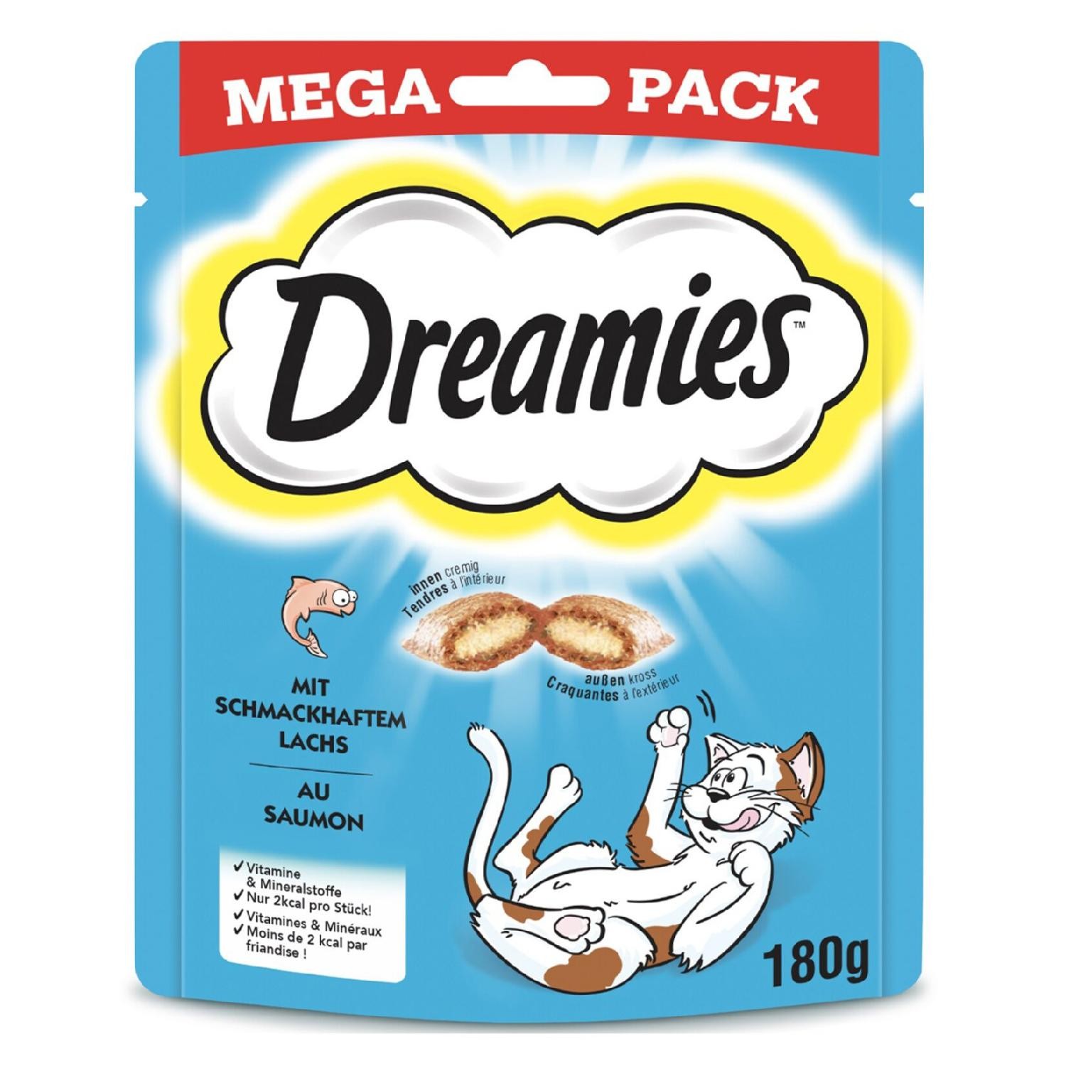 Dreamies Mega Paket Somonlu Kedi Ödül Maması 180g*4Ad