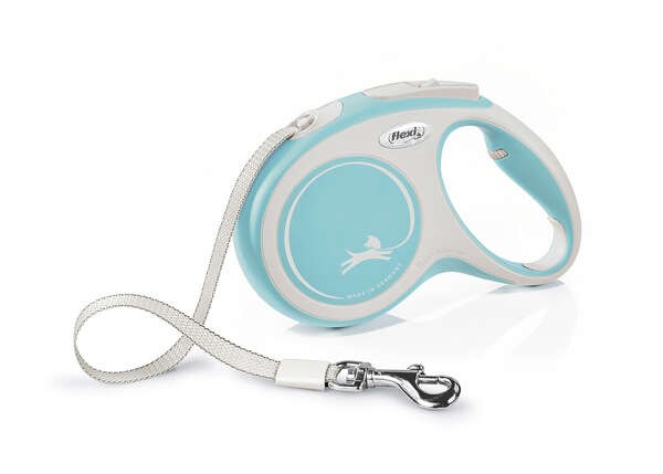 Flexi New Comfort M Beden Açık Mavi 5MT Şerit Tasma