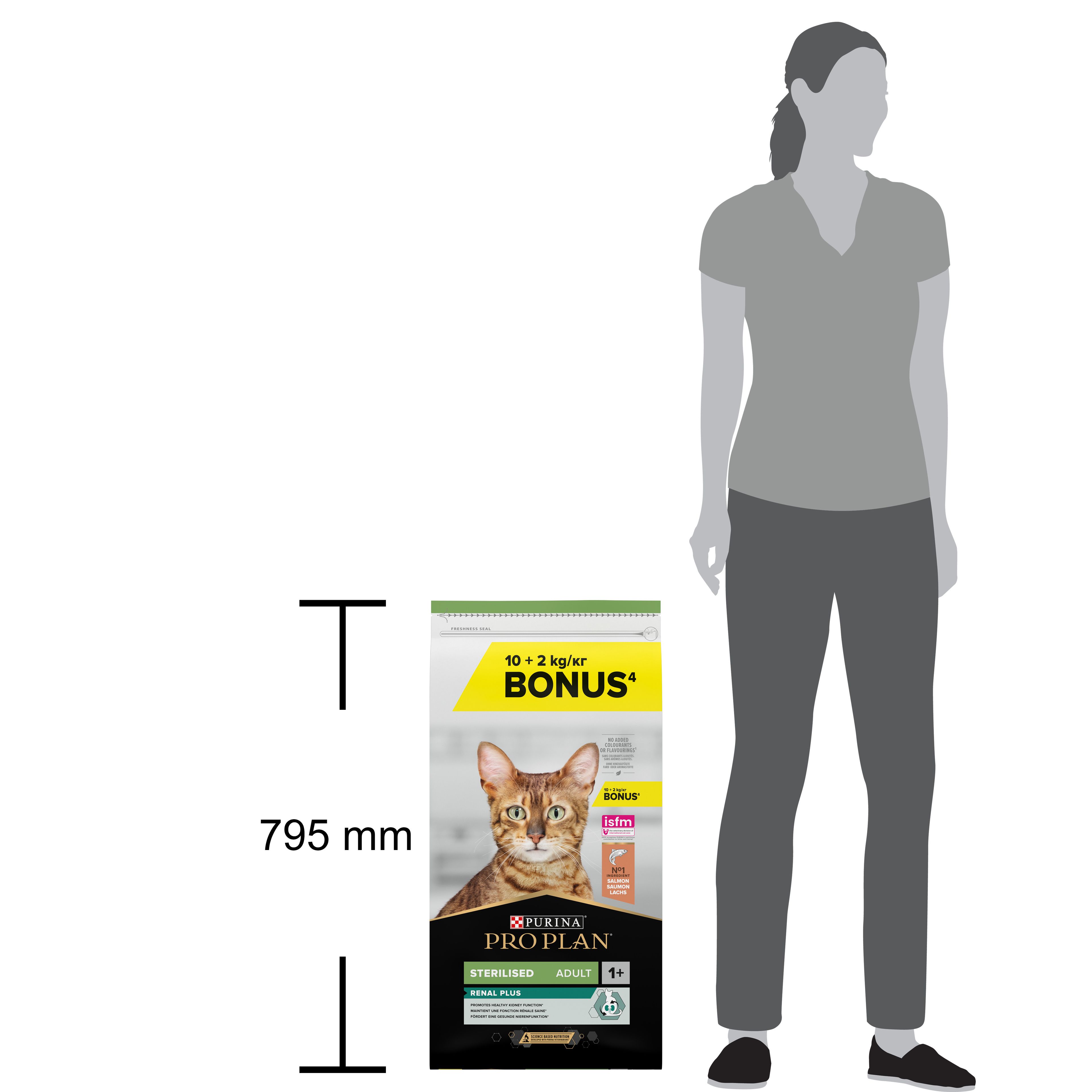 Pro Plan Sterilised Somonlu Kısırlaştırılmış Yetişkin Kedi Maması 10 kg + 2 kg HEDİYE!