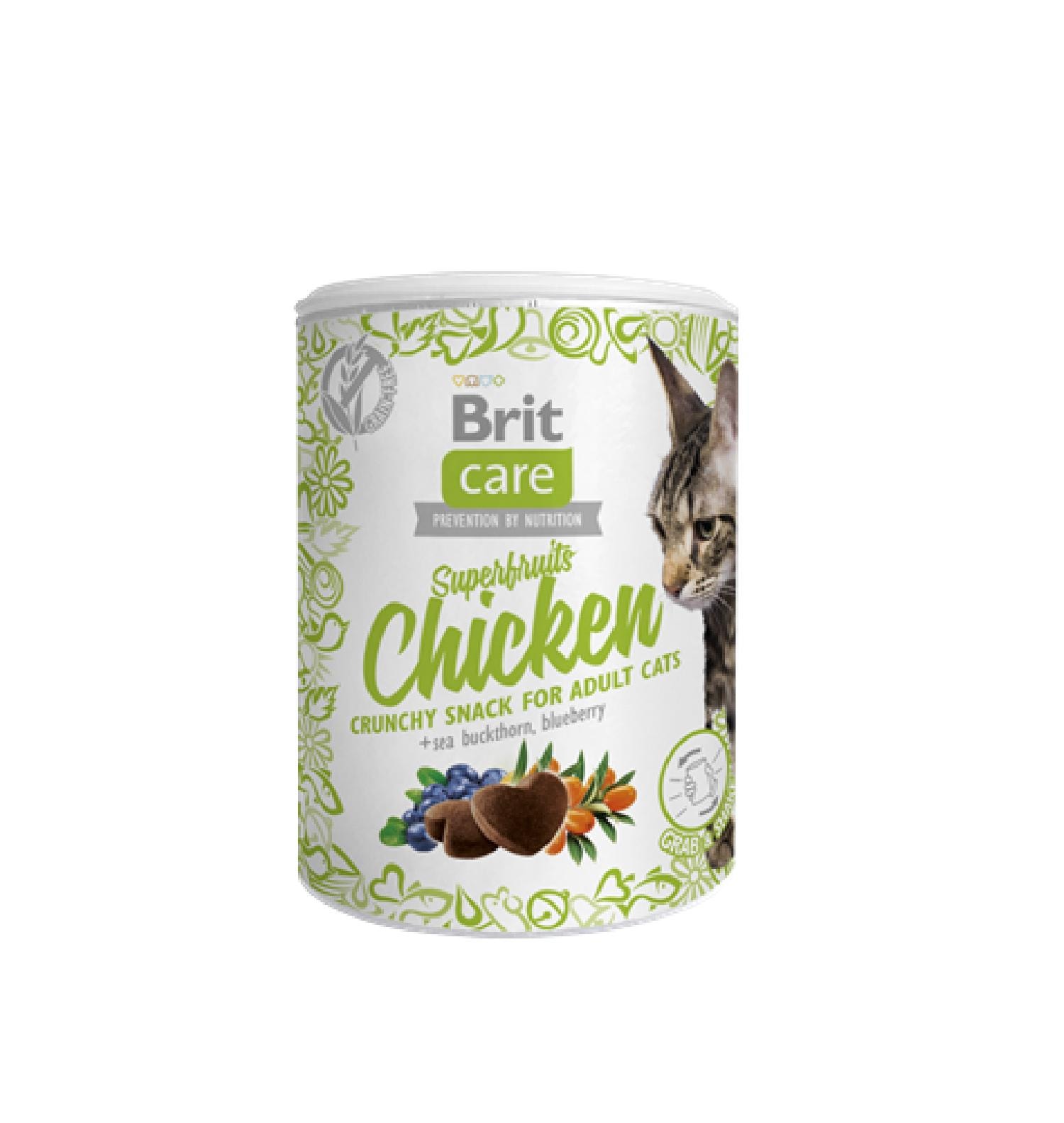 Brit Care Deniz İğdesi Ve Yabanmersinli, Tahılsız, Tavuklu, Kıtır Kedi Ödülü 100 gr