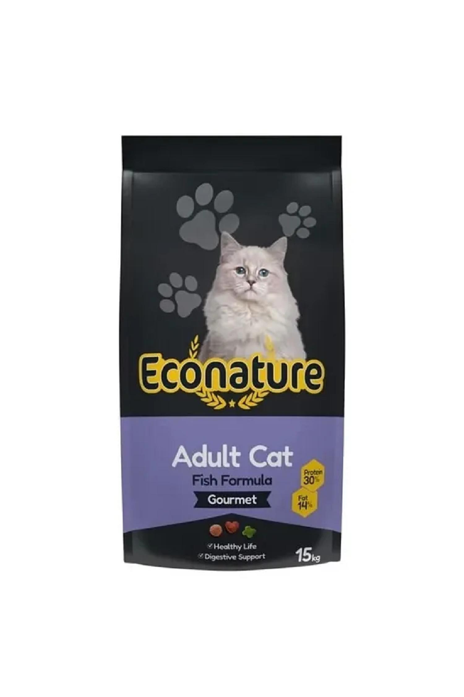 Econature Plus Yetişkin Gurme Kuru Kedi Maması 15KG