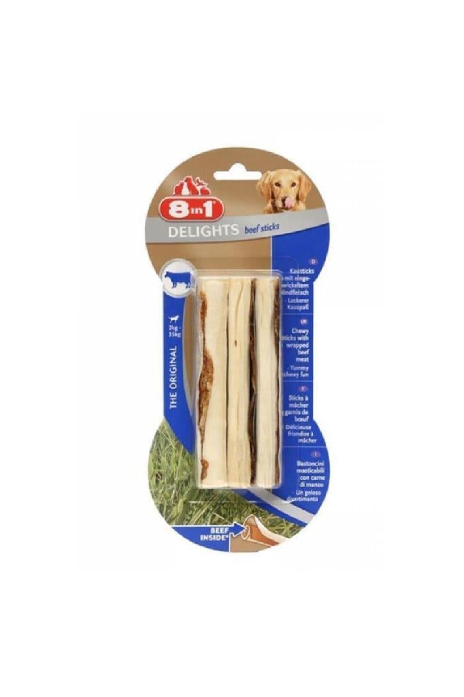 8IN1 Delights Çubuk KöpekÖdül Kemiği Sığır Etli - 75GR