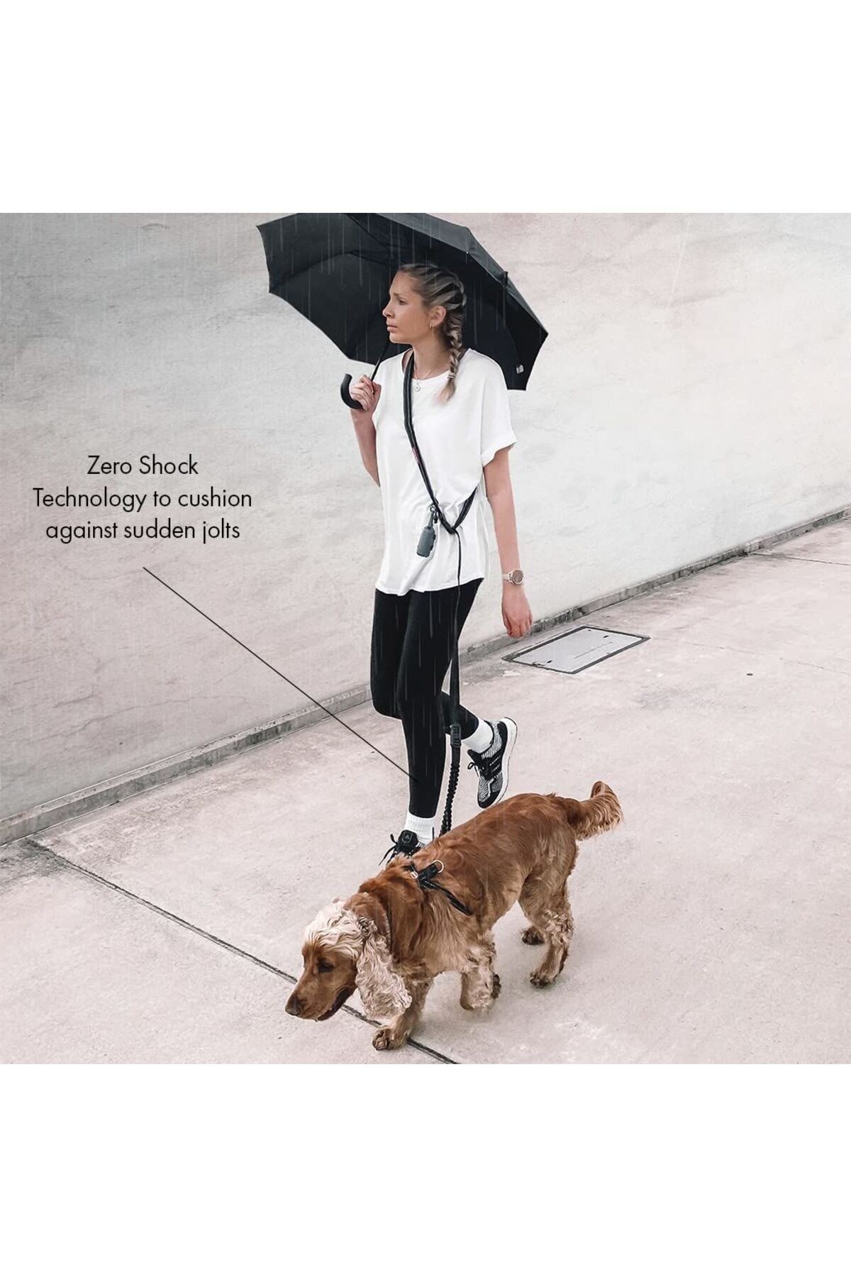 Road Runner Leash - Siyah