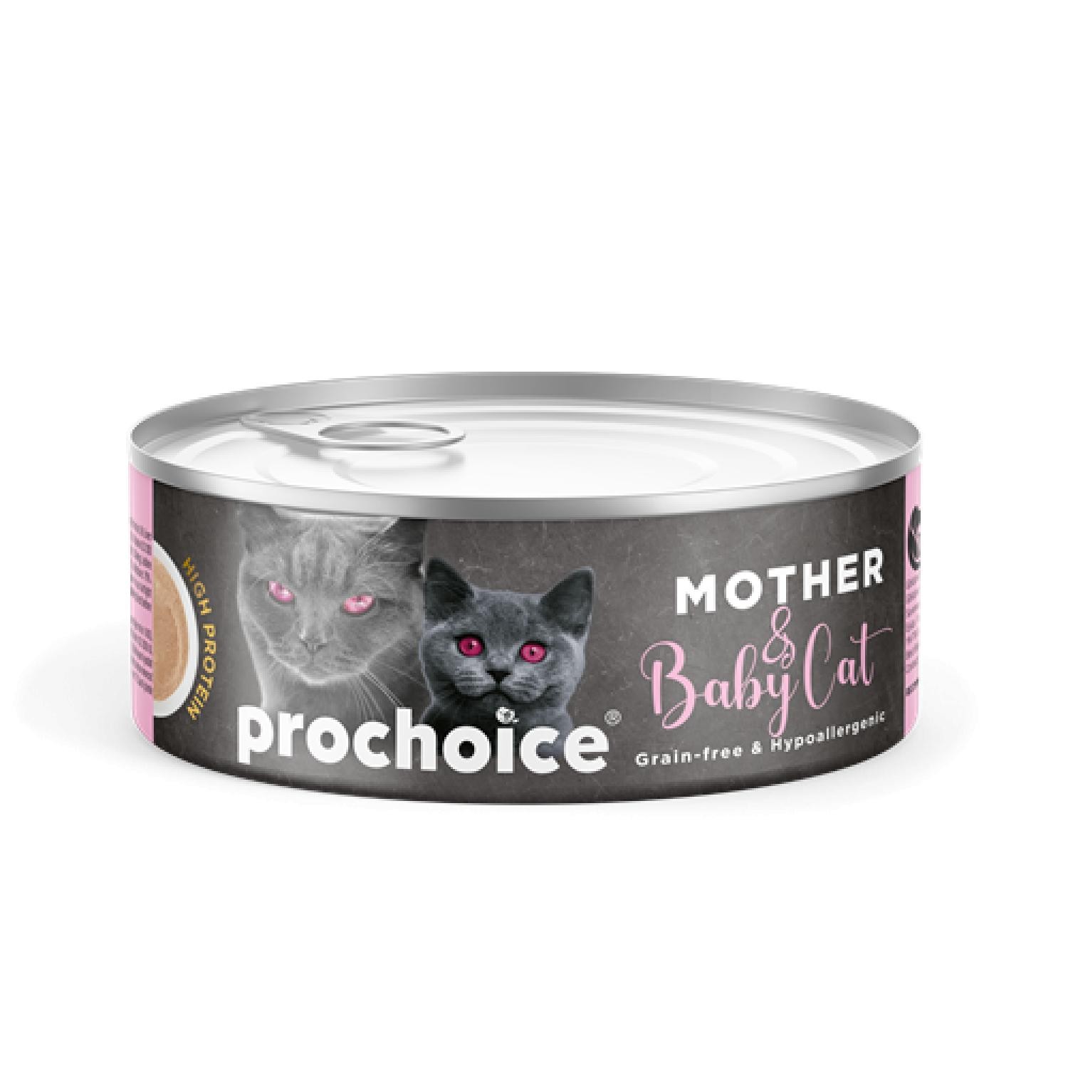 Prochoice Mother & Baby Mousse, Anne Kediler ve Yavruları için Tavuklu Mus 80 gr
