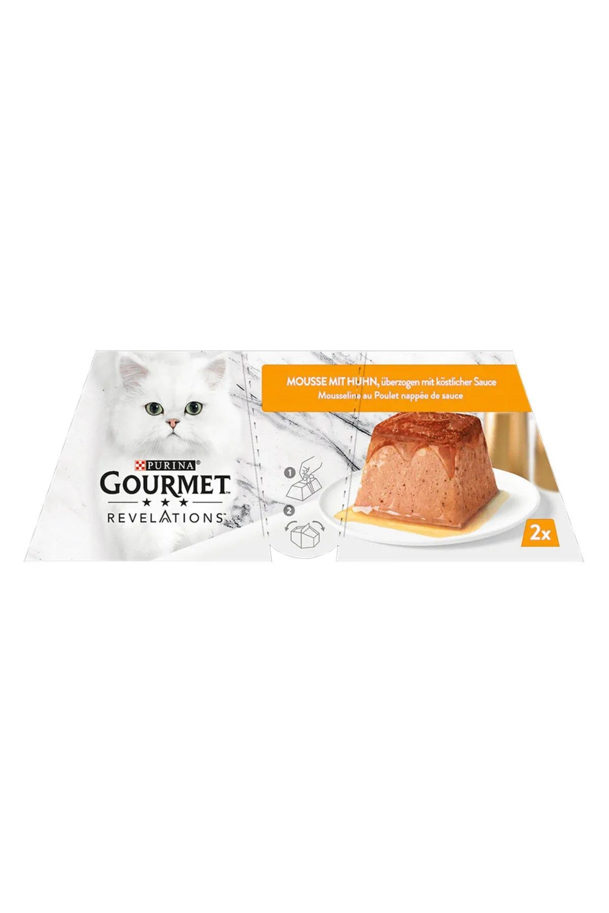 Revelations Mousse Tavuklu Sosla Kaplı Lezzet Kedi Ödül Yaşmama 2x57 Gr 114 Gr X 2 Paket