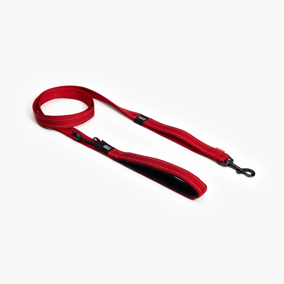 EzyDog Soft Trainer Yumusak Köpek Gezdirme Kayisi180Cm Kırmızı