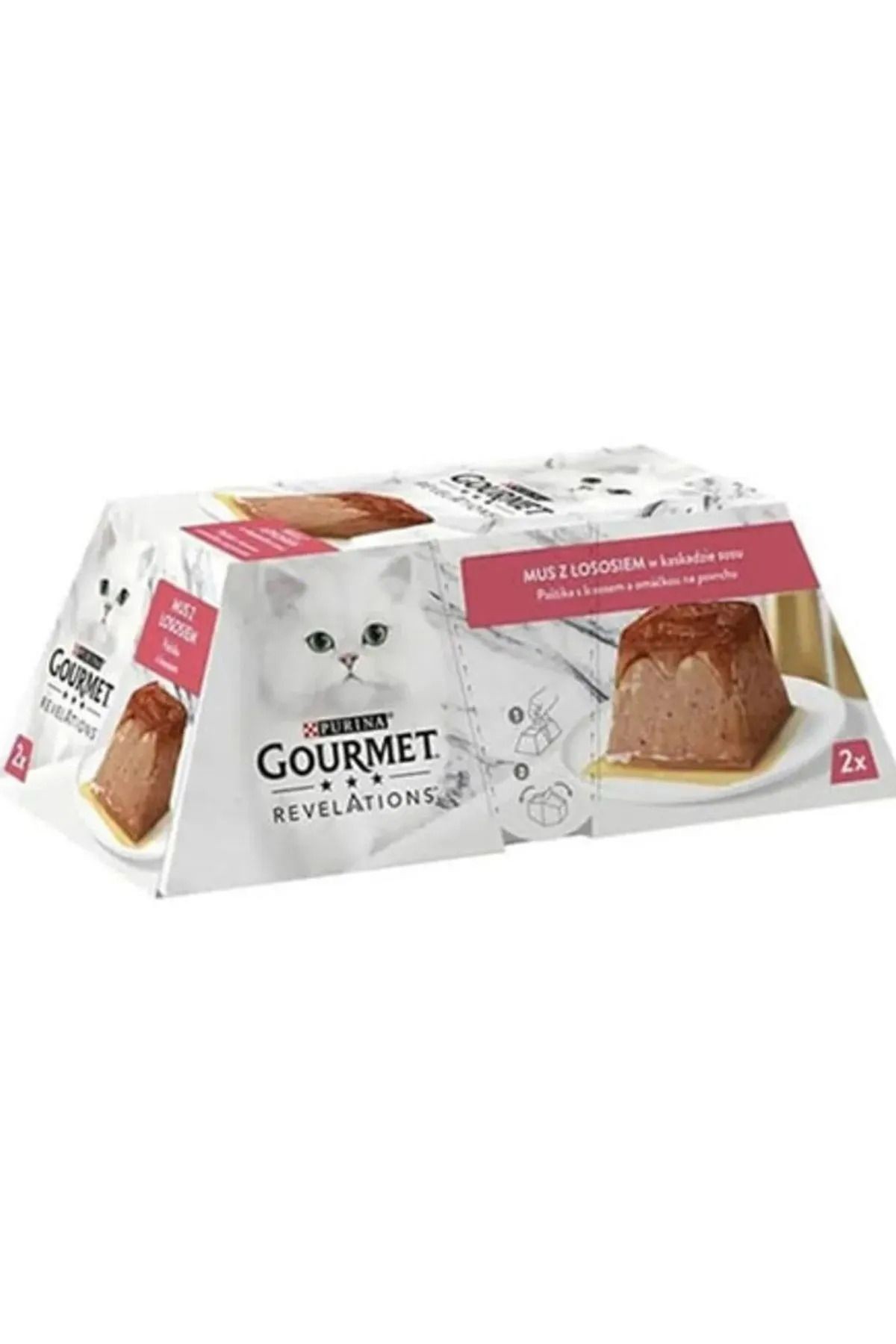 Revelations Mousse Somonlu Sosla Kaplı Lezzet Kedi Ödül Yaşmama 2x57 Gr 114 Gr X 2 Paket