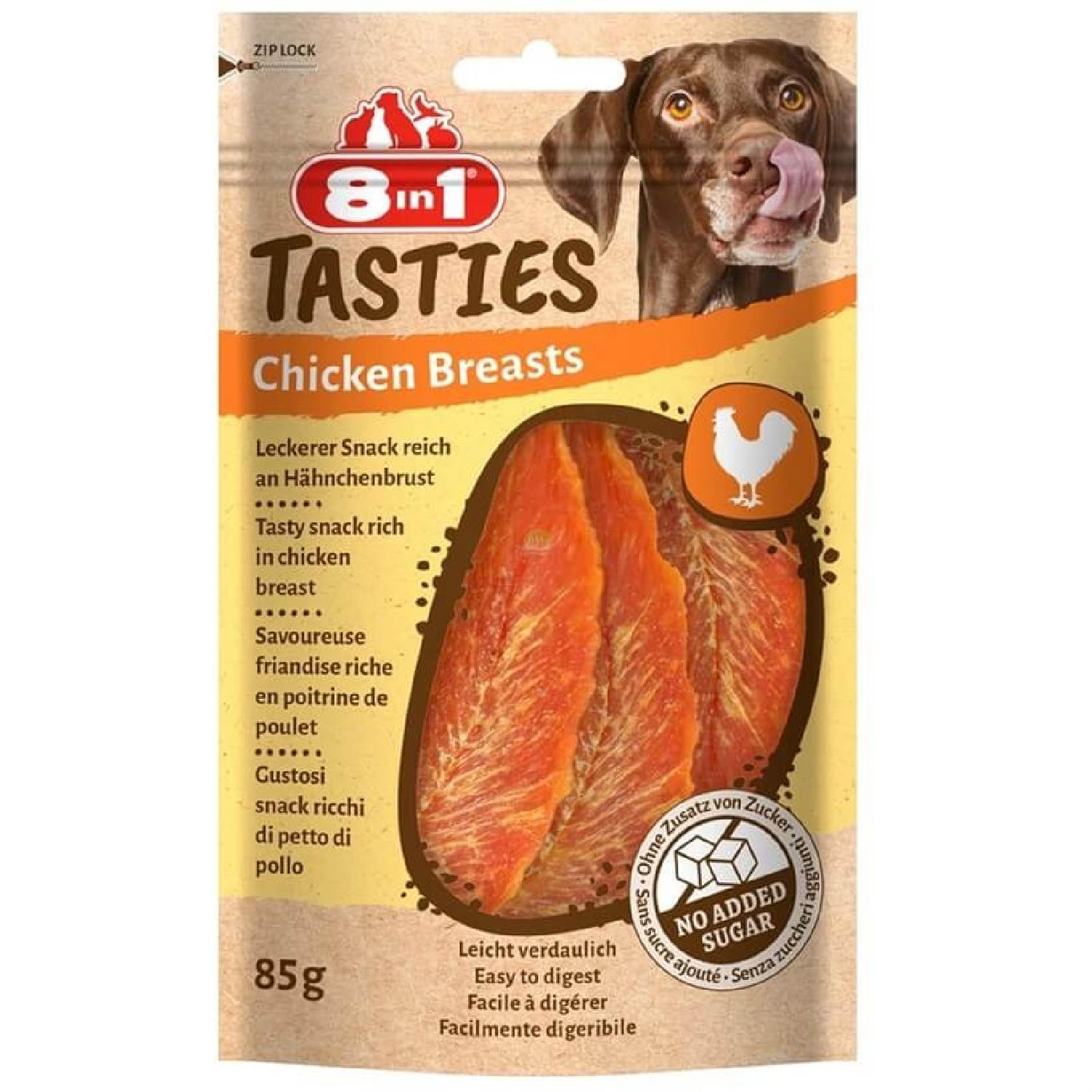 8IN1 TastiesChicken Breasts Köpek ÖdülMaması -Tavuklu - 85GR