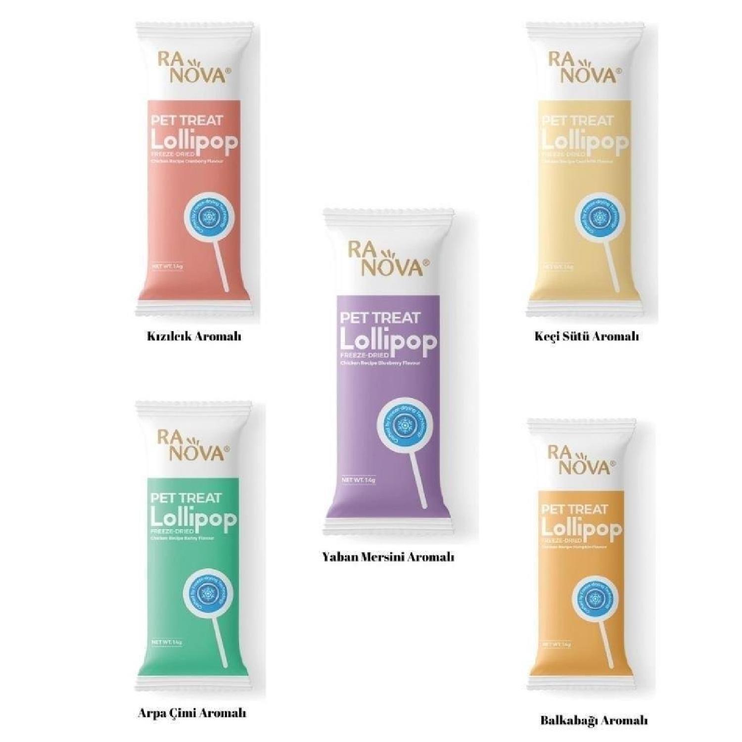 Ranova Karışık Lezzetli Kedi Lollipopu | 15’li Paket - 1.4g