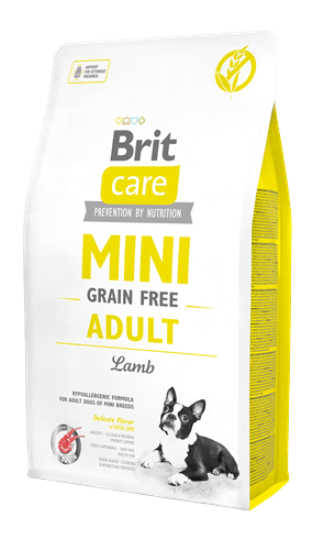 Brit Care Mini Irk Yetişkin Köpekler İçin, Tahılsız, Hipoalerjenik Kuzu Etli Kuru Mama 7 kg
