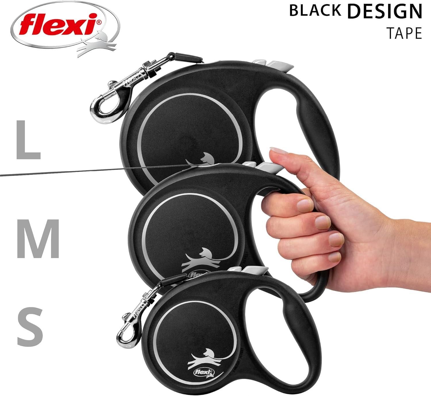 Flexi Black Design L Beden 5MT Şerit Tasma - Yeşil