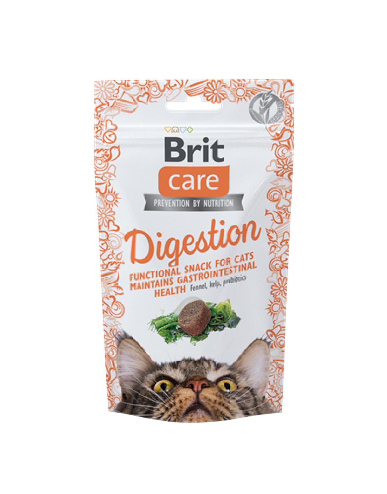 Brit Care Sindirim Sistemini Düzenlemek İçin, Tahılsız, Fonksiyonel Kedi Ödülü 50 gr