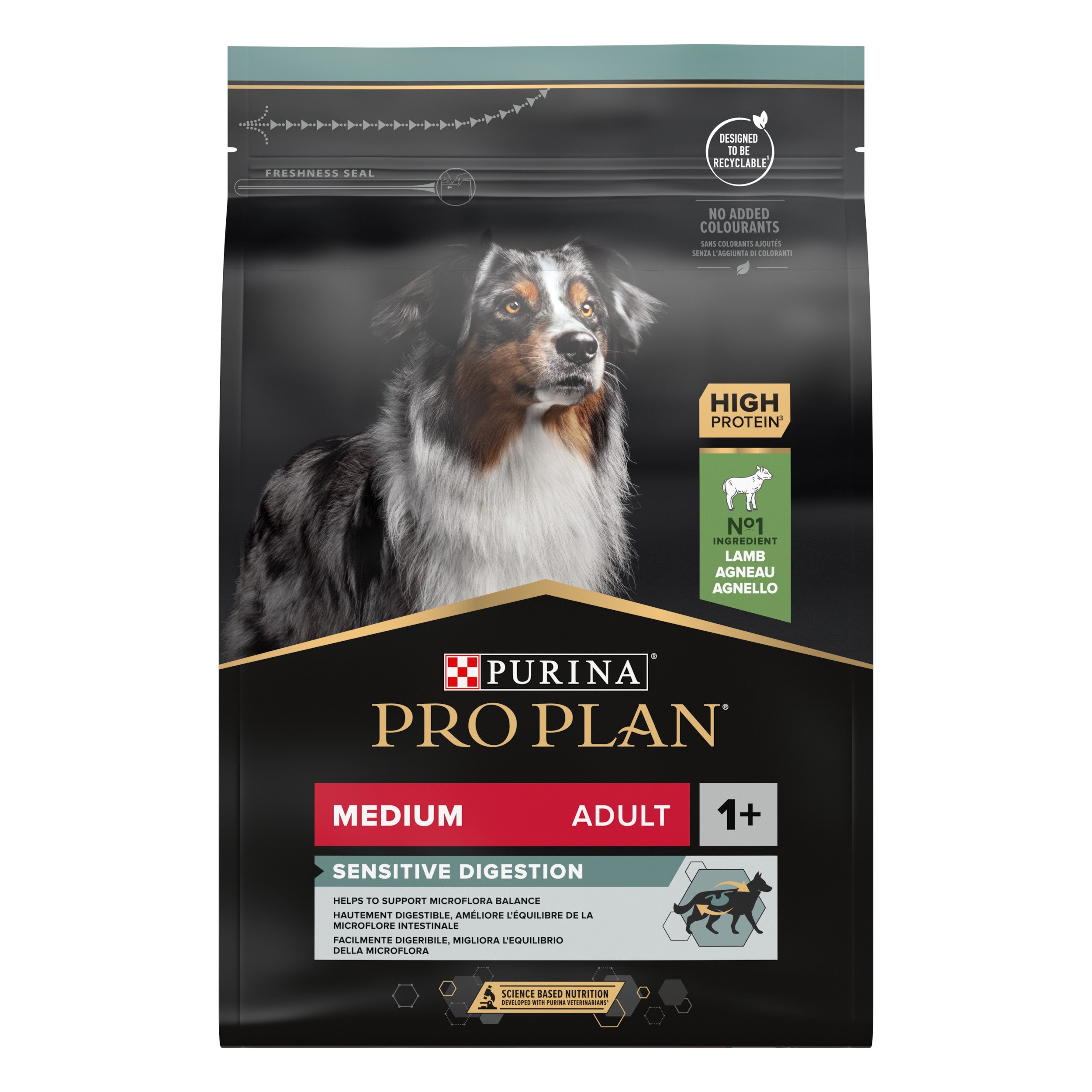 Pro Plan Medium Sensitive Digestion Kuzulu ve Pirinçli Orta Irk Yetişkin Köpek Maması 3kg
