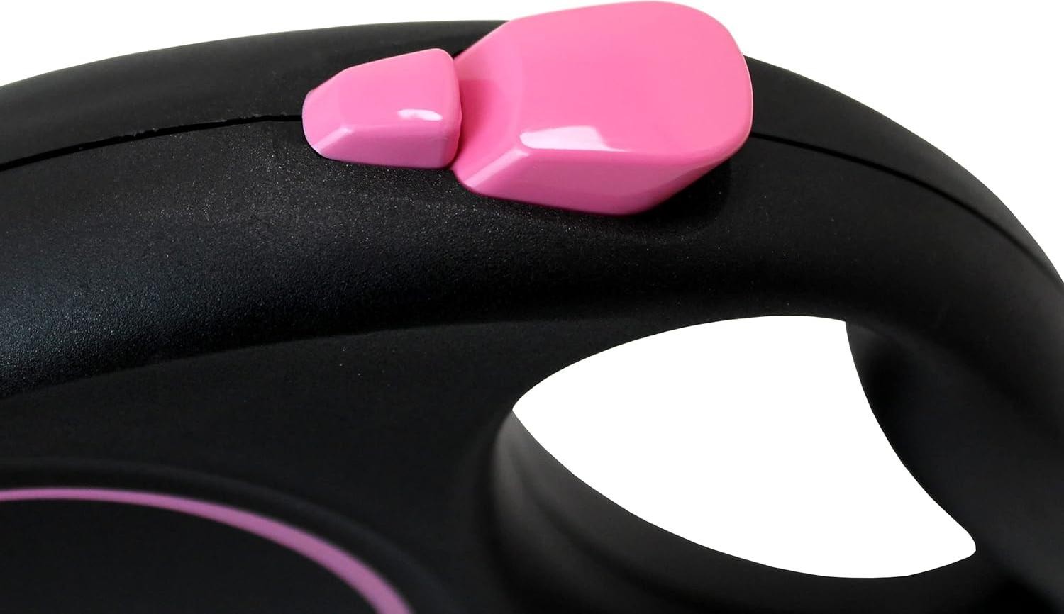 Flexi Black Design S Beden Pembe 5MT Şerit Tasma - Pembe 