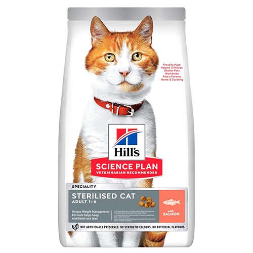 Hill's SP Somonlu Kısırlaştırılmış Yetişkin Kedi Maması 1,5KG