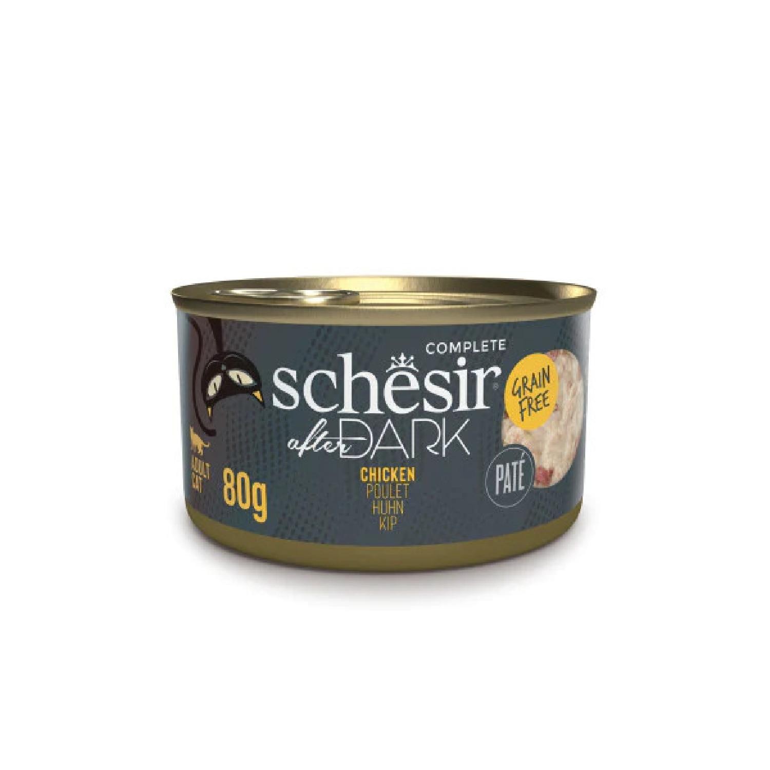 Schesir After Dark Tavuk Pate Yetişkin Kedi Konservesi 80g