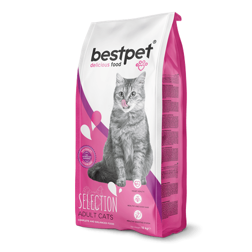 Bestpet Yetişkin Seçici Kediler İçin Tavuk Etli Kuru Mama 15 kg