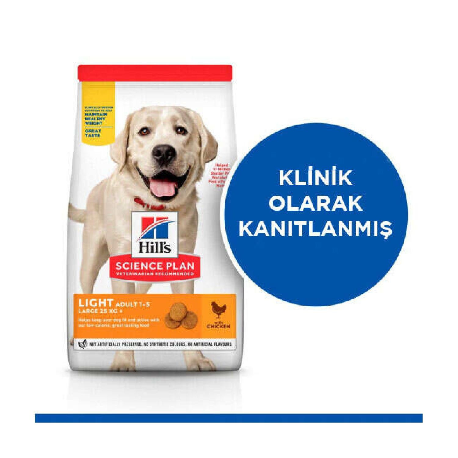 Hill's SP Light Tavuklu Büyük Irk Yetişkin Köpek Maması 14KG