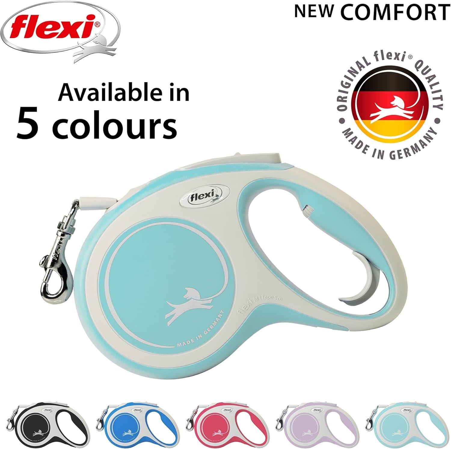 Flexi New Comfort S Beden 5MT Şerit Tasma - Açık Mavi
