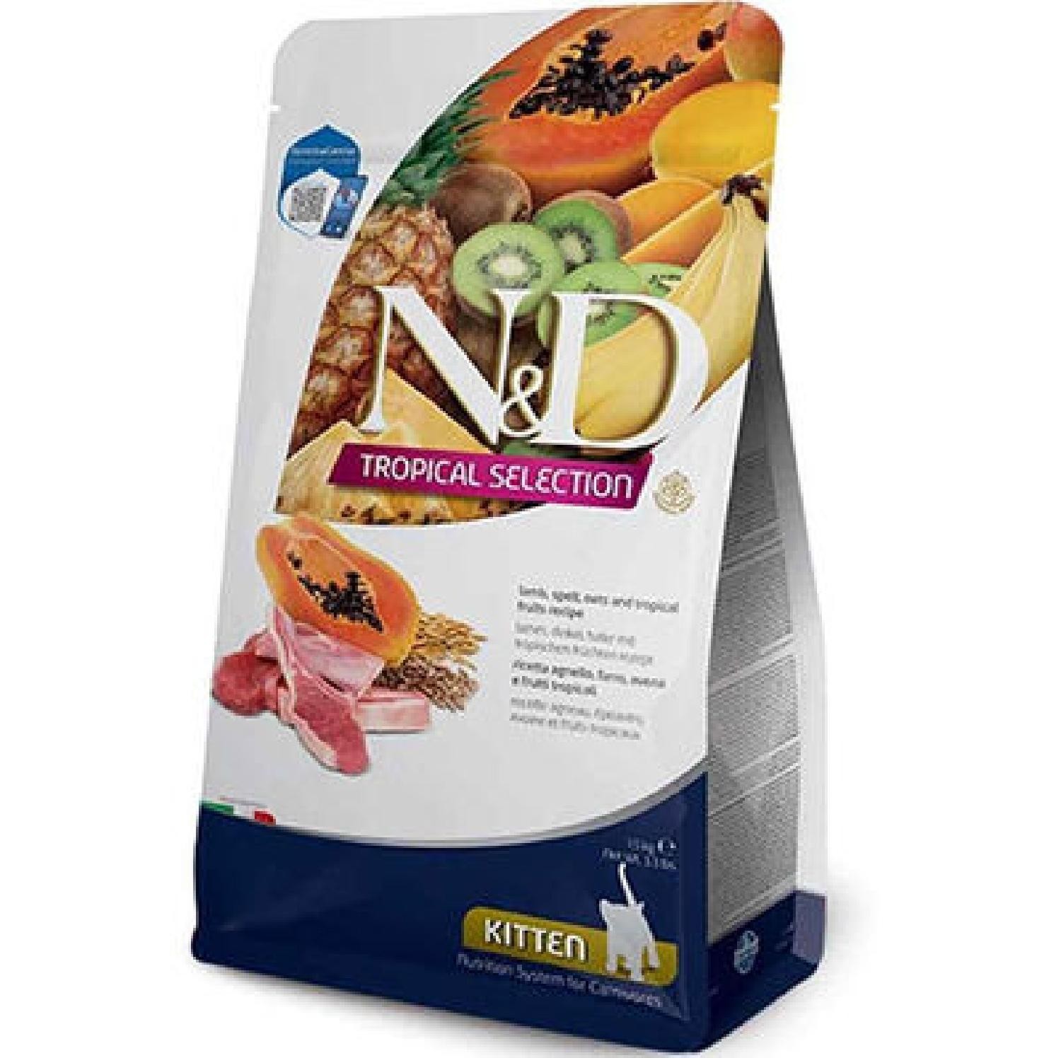 N&D CAT TROPICAL SELECTION KITTEN LAMB 1,5 KG
