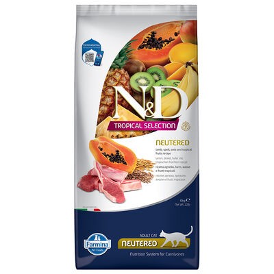 N&D CAT TROPICAL SELECTION LAMB NEUTERED 10 kg
