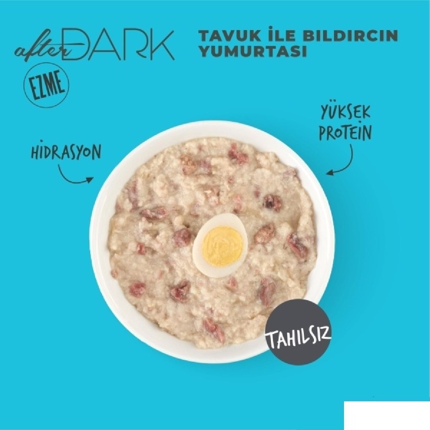 Schesir After Dark Tavuk ile Bıldırcın Yumurtası Paté Yetişkin Kedi Konservesi 12x80g